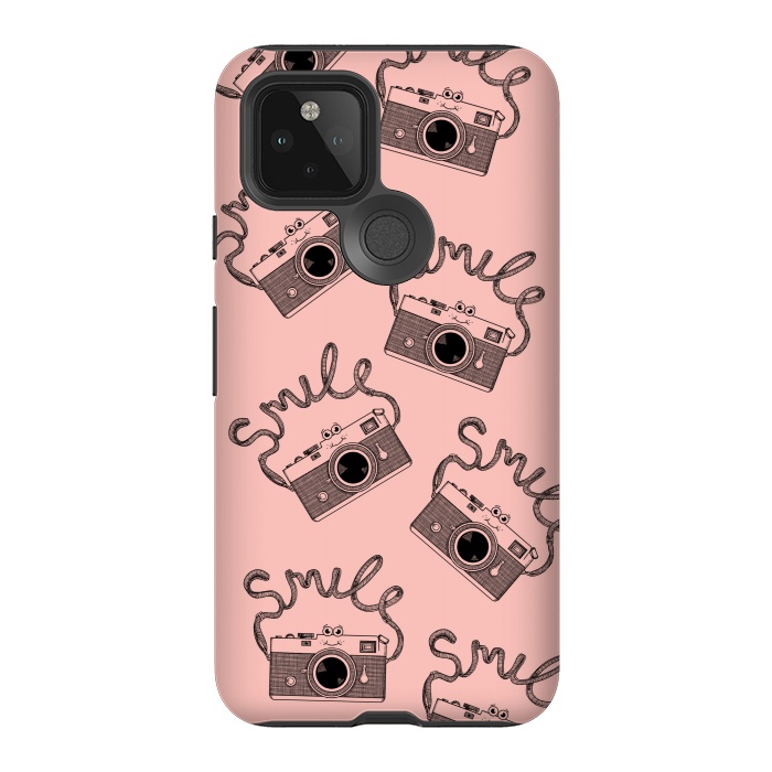 Pixel 5 StrongFit Smile pattern rose by Coffee Man
