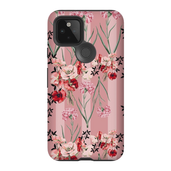 Pixel 5 StrongFit Floral Love X (Red) by Zala Farah