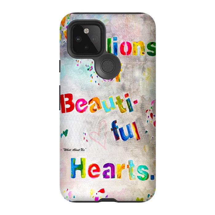 Pixel 5 StrongFit We are Billions of Beautiful Hearts by Bettie * Blue