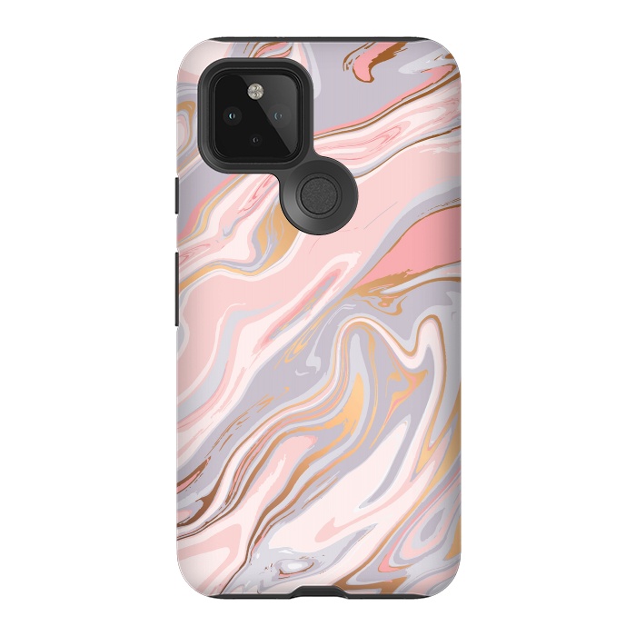 Pixel 5 StrongFit Marble and Gold 005 by Jelena Obradovic