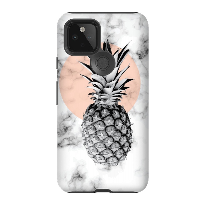 Pixel 5 StrongFit Marble Pineapple 053 by Jelena Obradovic