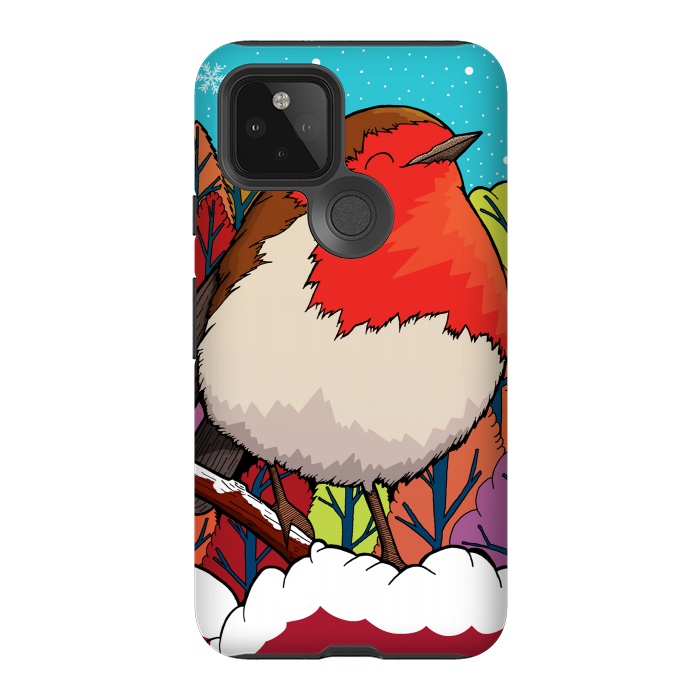 Pixel 5 StrongFit The Big Red Robin by Steve Wade (Swade)