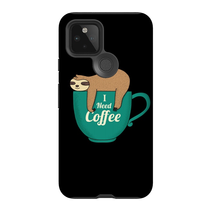 Pixel 5 StrongFit I NEED COFFEE by Coffee Man