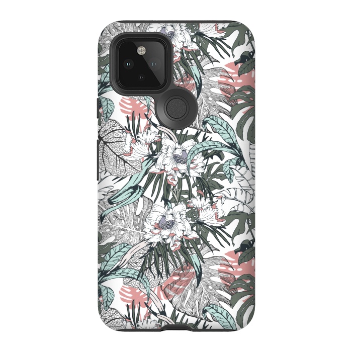Pixel 5 StrongFit Tropical wild jungle paradise by Mmartabc
