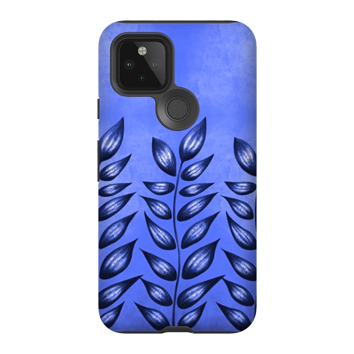 Pixel 5 StrongFit Beautiful Decorative Blue Plant With Pointy Leaves by Boriana Giormova
