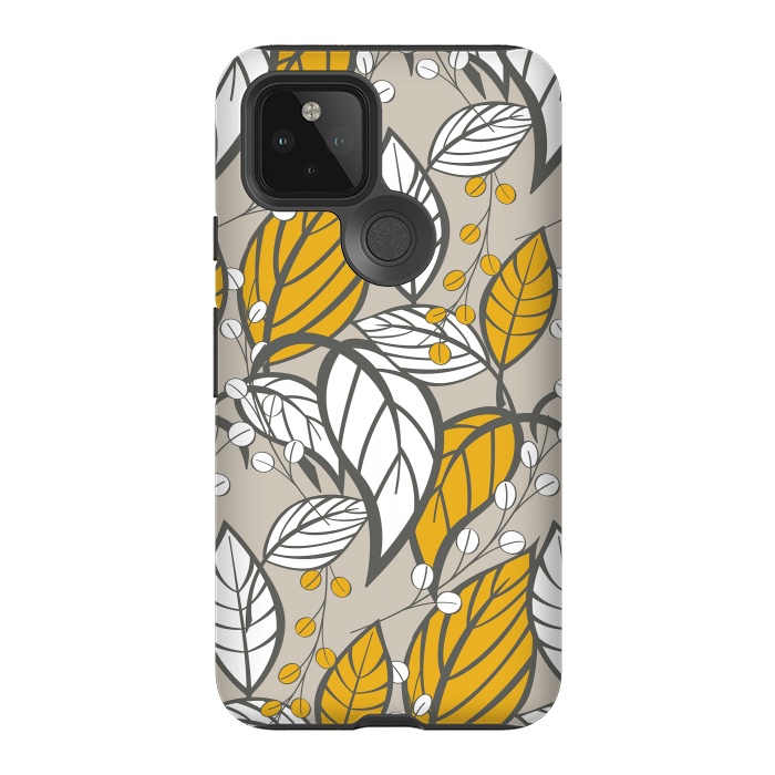 Pixel 5 StrongFit Romantic Floral Beige by Jelena Obradovic