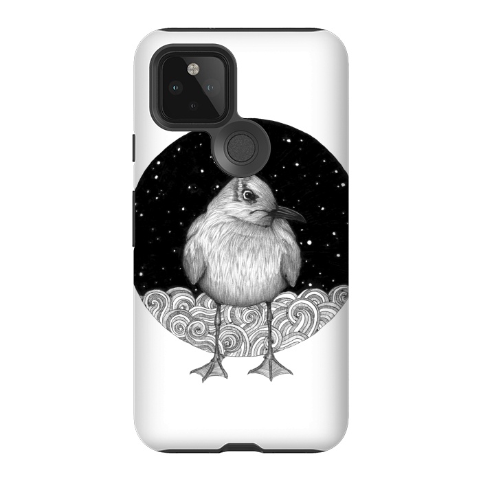 Pixel 5 StrongFit Seagull on a Starry Night by ECMazur 