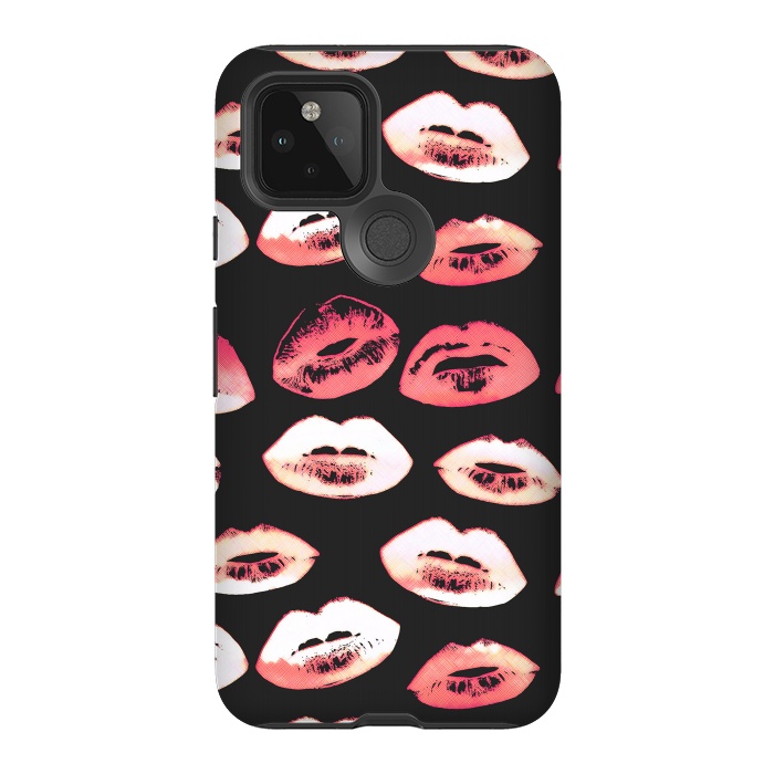 Pixel 5 StrongFit Red pink lipstick kisses by Oana 