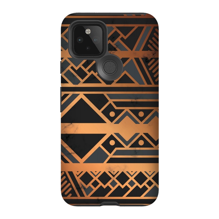Pixel 5 StrongFit Black and Gold 028 by Jelena Obradovic