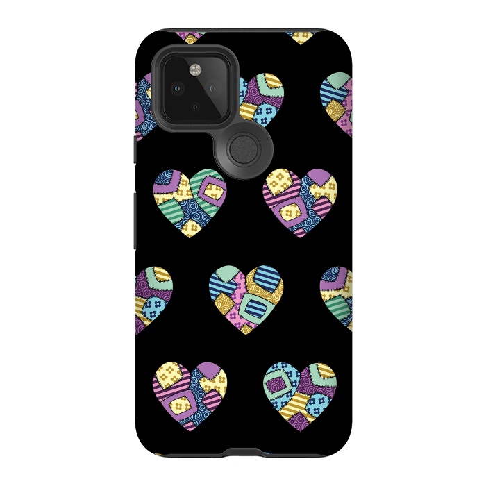 Pixel 5 StrongFit patchwork heart pattern by Laura Nagel
