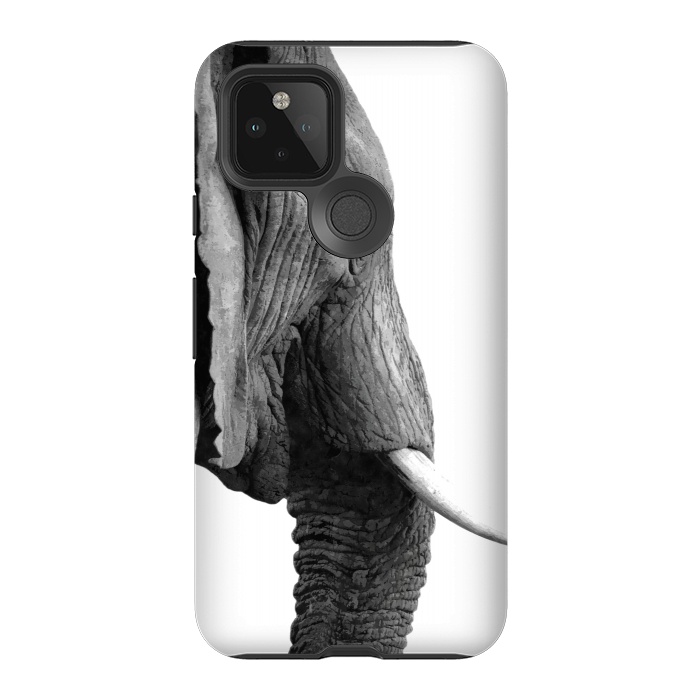 Pixel 5 StrongFit Black and White Elephant Profile by Alemi