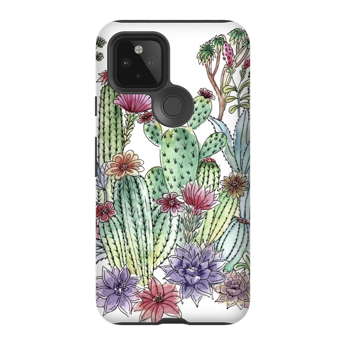 Pixel 5 StrongFit Cactus garden by Julia Grifol