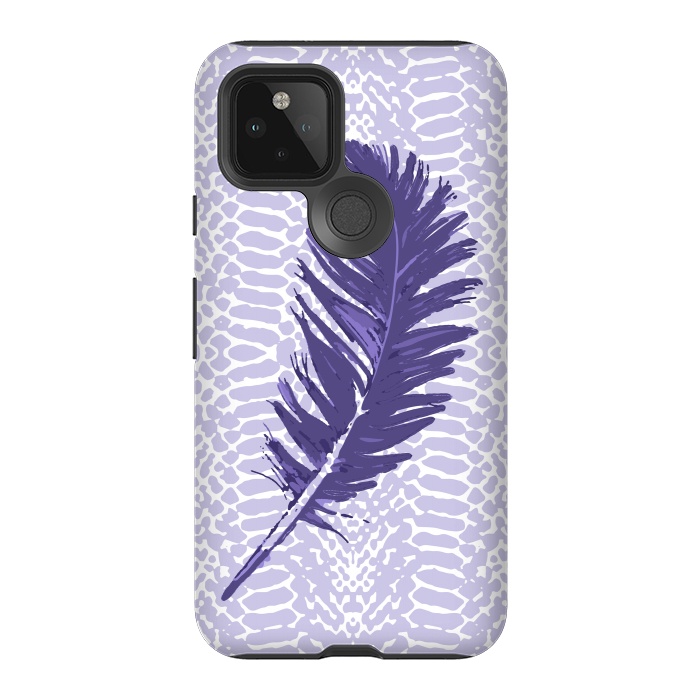 Pixel 5 StrongFit Violet feather by Julia Grifol