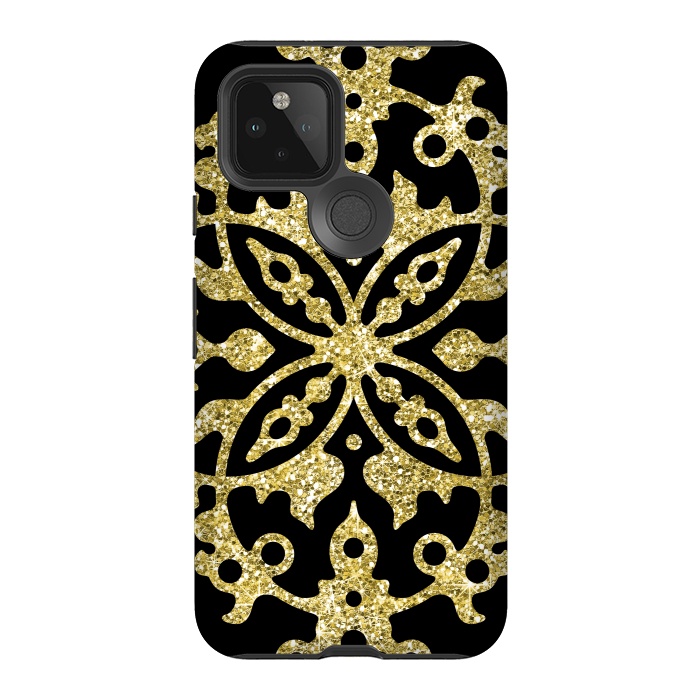 Pixel 5 StrongFit Black and Gold Fashion Case by Alemi
