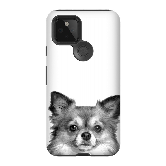 Pixel 5 StrongFit Black and White Chihuahua Portrait by Alemi
