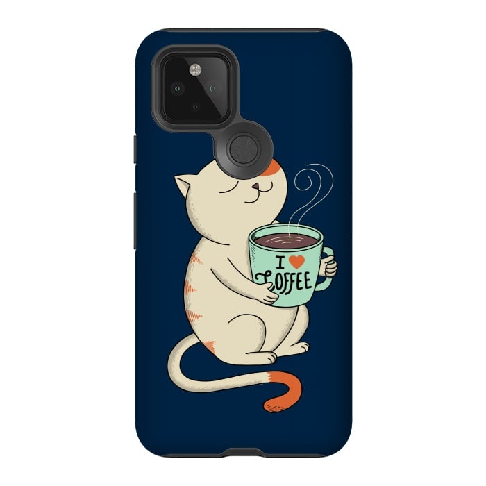 Pixel 5 StrongFit Cat and Coffee 2 by Coffee Man