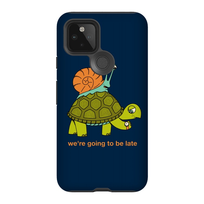 Pixel 5 StrongFit Turtle and Snail by Coffee Man