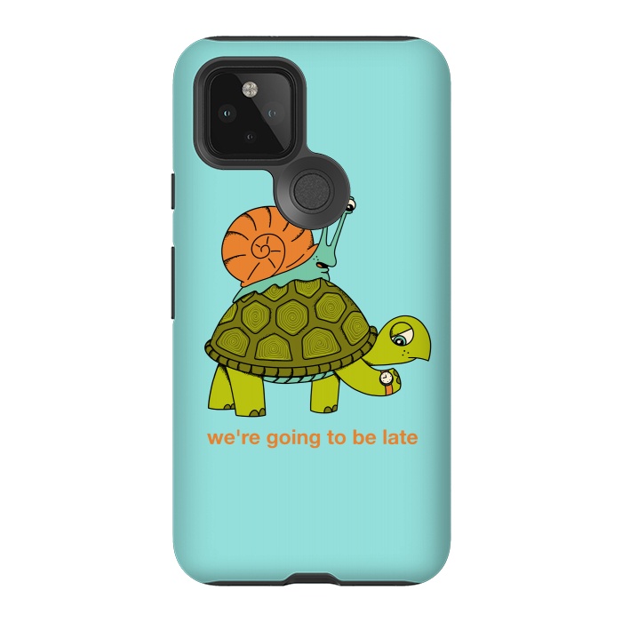 Pixel 5 StrongFit Turtle and Snail-2 by Coffee Man