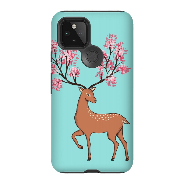 Pixel 5 StrongFit Natural Deer by Coffee Man