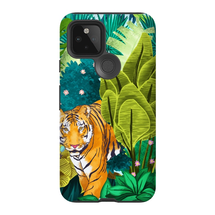 Pixel 5 StrongFit Jungle Tiger by Uma Prabhakar Gokhale