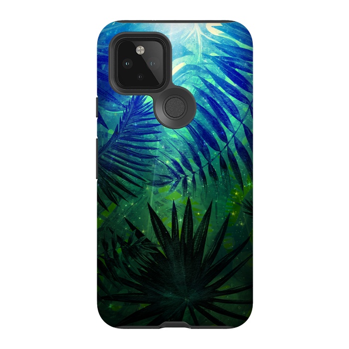 Pixel 5 StrongFit Aloha Blue Jungle Night by  Utart