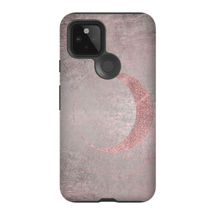 Pixel 5 StrongFit Rose Gold Half Moon 2 by Andrea Haase