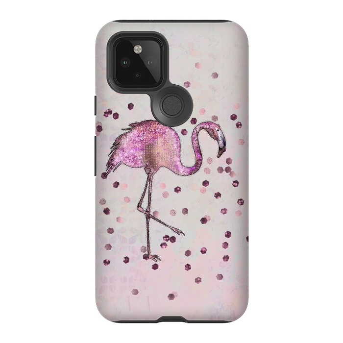Pixel 5 StrongFit Glamorous Flamingo by Andrea Haase