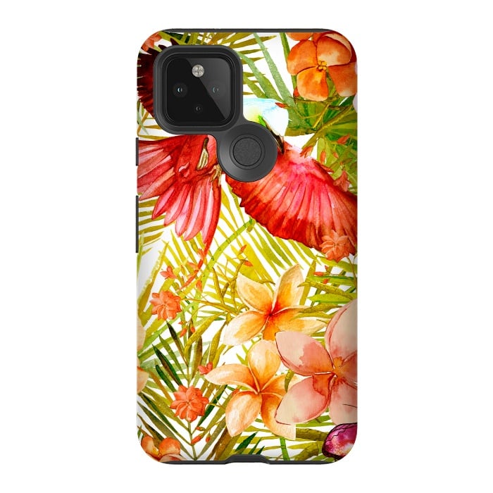 Pixel 5 StrongFit Tropical Bird in Jungle by  Utart
