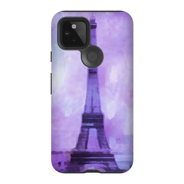 Pixel 5 StrongFit Purple Paris Watercolor  by Andrea Haase