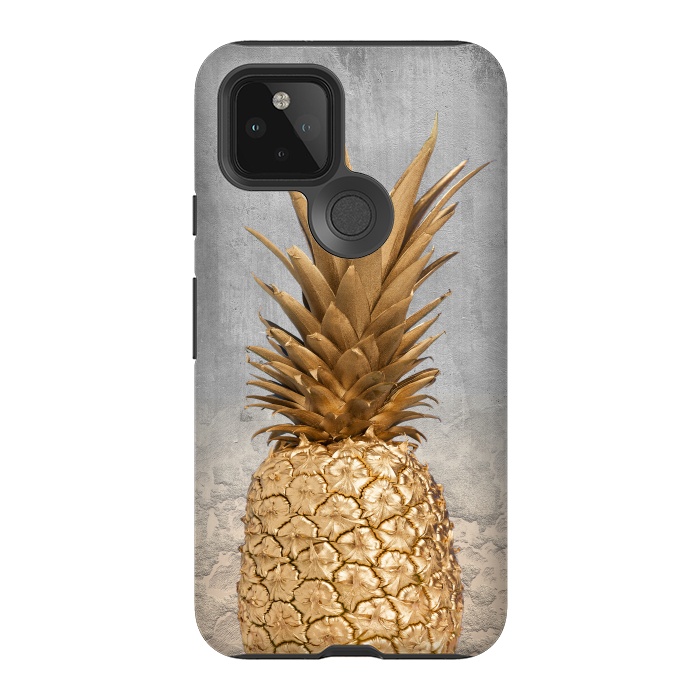 Pixel 5 StrongFit Gold Pineapple and Marble by  Utart