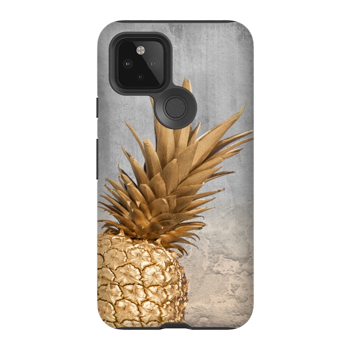 Pixel 5 StrongFit Gold Aloha Pineapple  by  Utart