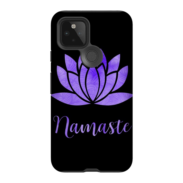 Pixel 5 StrongFit Namaste Lotus Flower by Andrea Haase