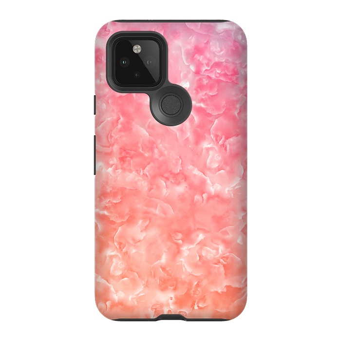Pixel 5 StrongFit Pink Mother of Pearl Pattern by  Utart