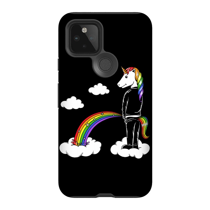 Pixel 5 StrongFit Unicorn Rainbow by Coffee Man