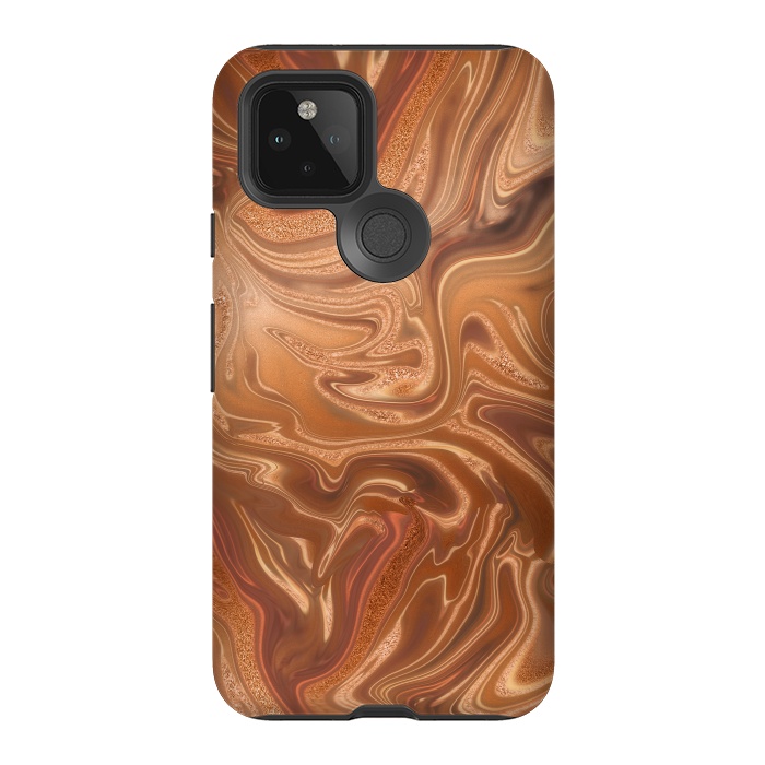 Pixel 5 StrongFit Shimmering Copper Glamorous Luxury 2 by Andrea Haase
