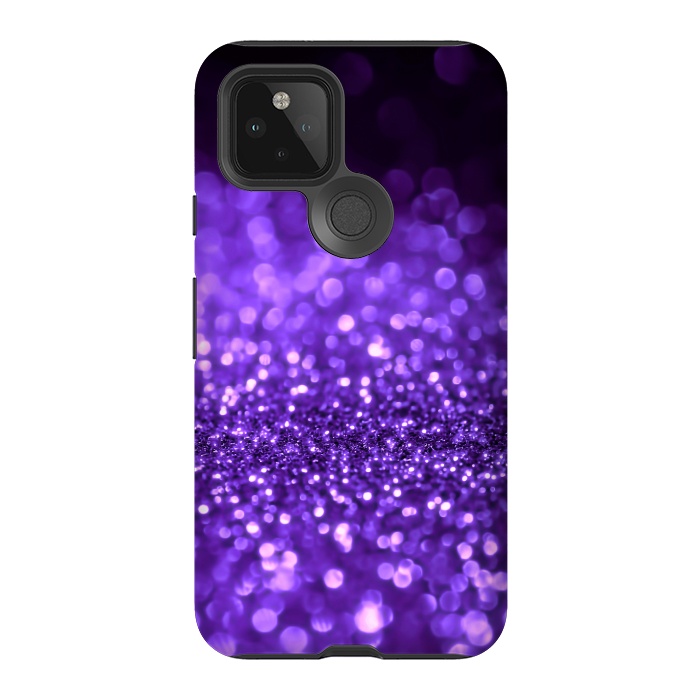 Pixel 5 StrongFit Ultra Violet Faux Glitter by  Utart