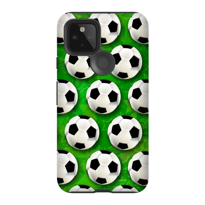 Pixel 5 StrongFit Soccer Ball Football Pattern by BluedarkArt