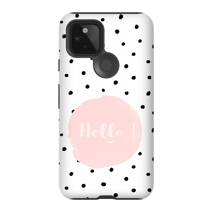 Pixel 5 StrongFit Hello on polka dots  by  Utart