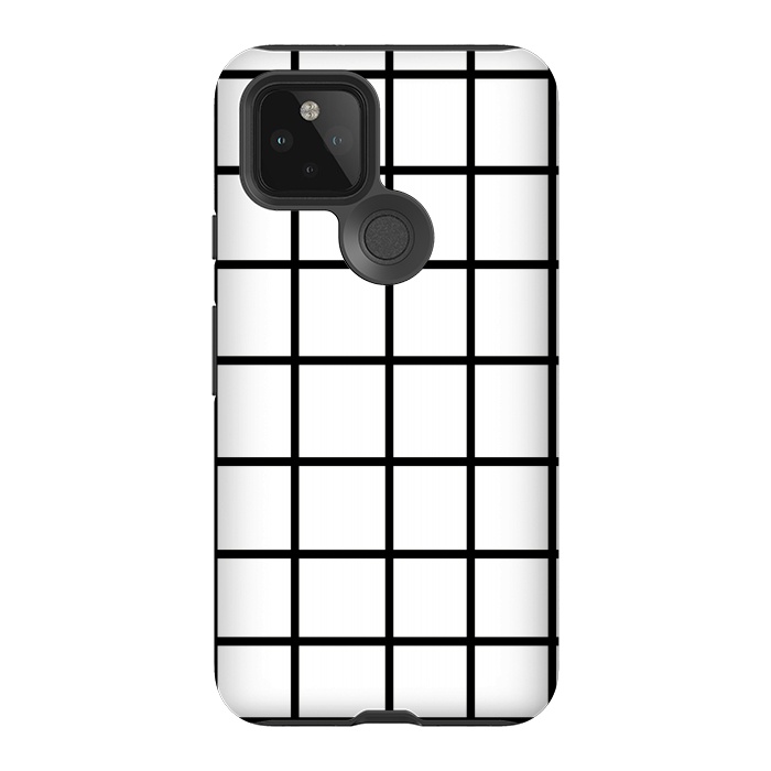 Pixel 5 StrongFit Grid White & Black by ''CVogiatzi.