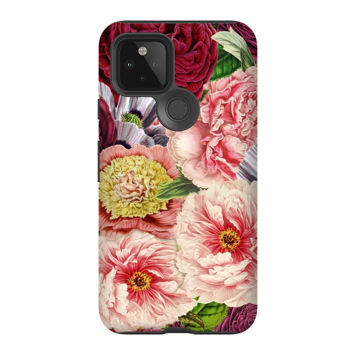 Pixel 5 StrongFit Peonies and other Spring Flower pattern by  Utart