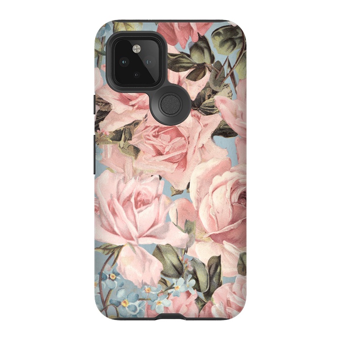Pixel 5 StrongFit Lovely Spring Flowers and Roses by  Utart