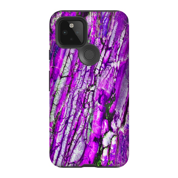 Pixel 5 StrongFit ultra violet texture marble by haroulita