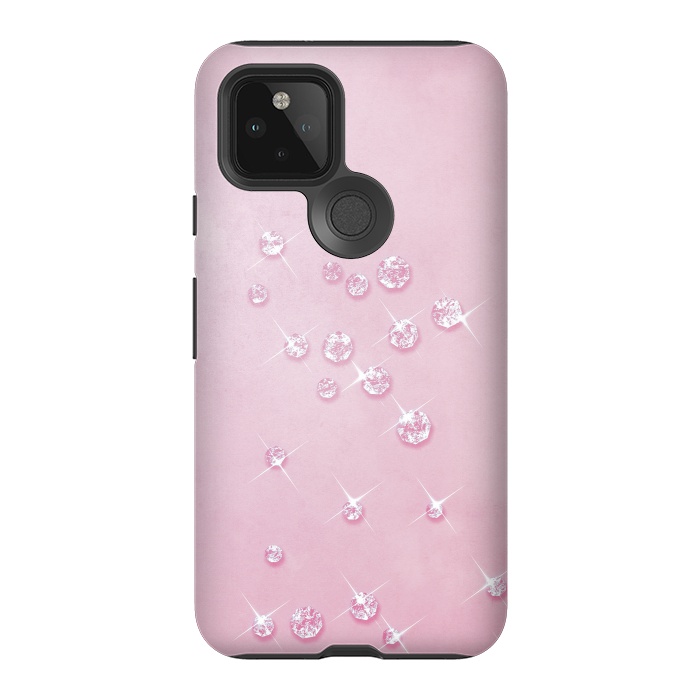 Pixel 5 StrongFit Sparkling Pink Rhinestones by Andrea Haase