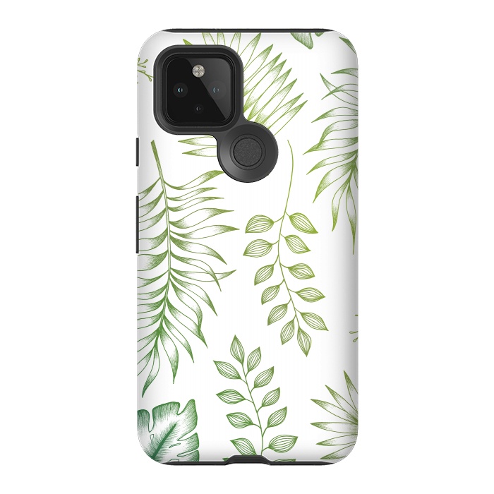 Pixel 5 StrongFit Tropical Leaves by Barlena