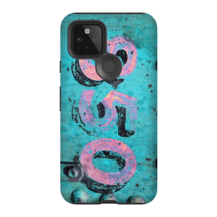 Pixel 5 StrongFit Number 850 Spray Paint Grunge by Andrea Haase