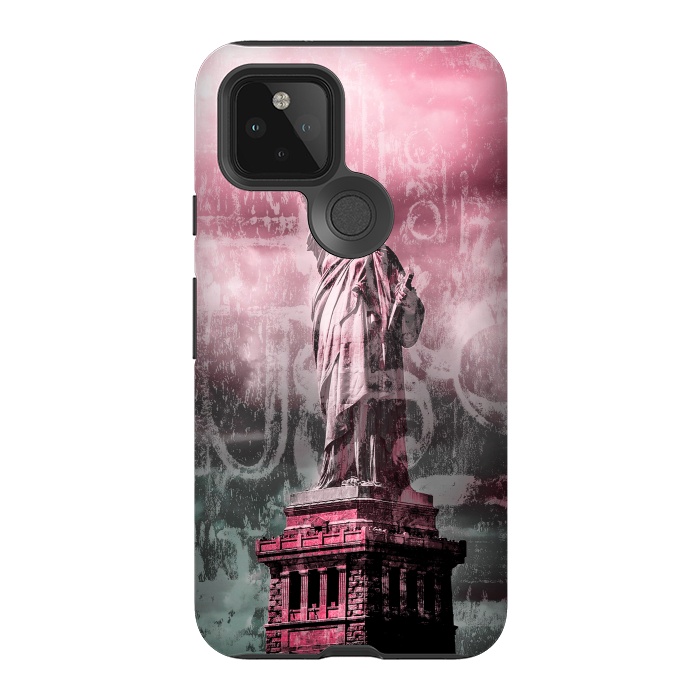 Pixel 5 StrongFit Statue Of Liberty Mixed Media Art by Andrea Haase