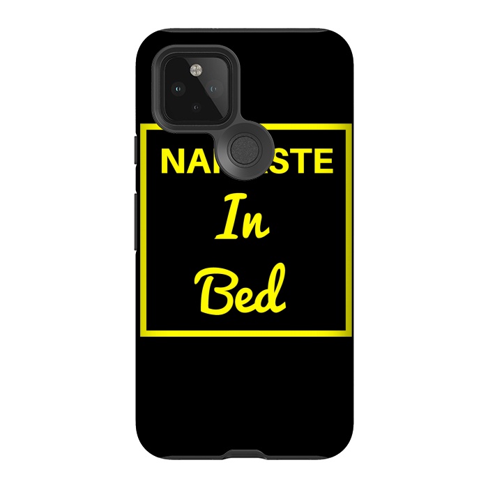Pixel 5 StrongFit namaste in bed yellow by MALLIKA