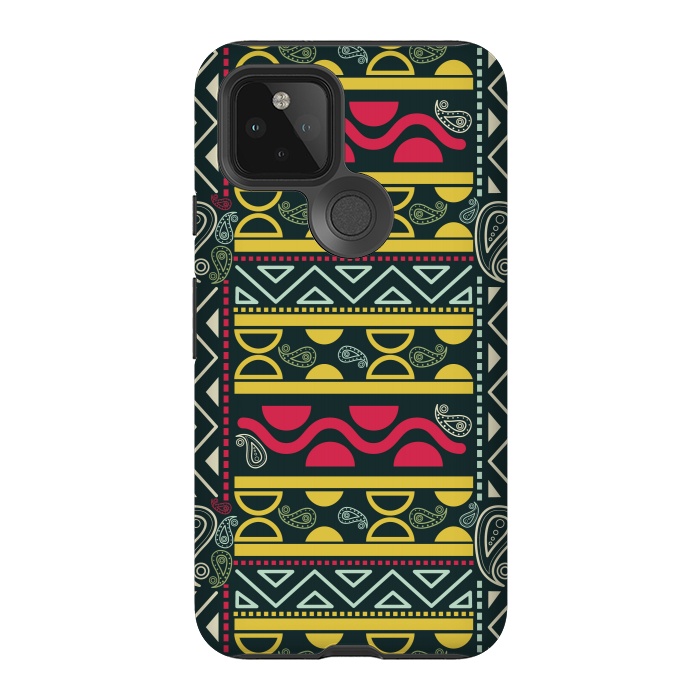 Pixel 5 StrongFit colorful aztec  by TMSarts