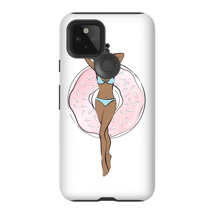 Pixel 5 StrongFit Summer time relax Dark skin by Martina
