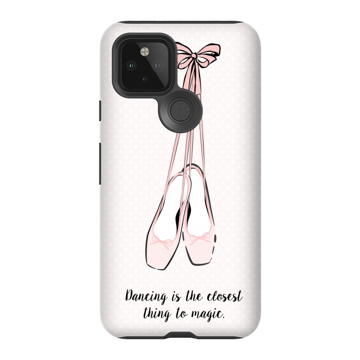 Pixel 5 StrongFit Pink Ballet Shoes Quote by Martina